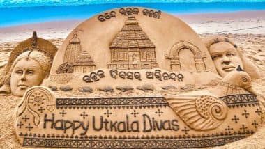 Utkal Divas (Utkala Dibasa) 2020: Sudarsan Pattnaik's Sand Art Celebrating Odisha Day Is Mesmerising! Know Date, History & Significance of The Day