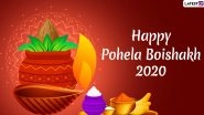 Happy Pohela Boishakh 2020 Wishes & Subho Noboborsho 1427 Images : WhatsApp Stickers, Facebook Greetings, SMS, GIFs & Messages to Send on Bengali New Year