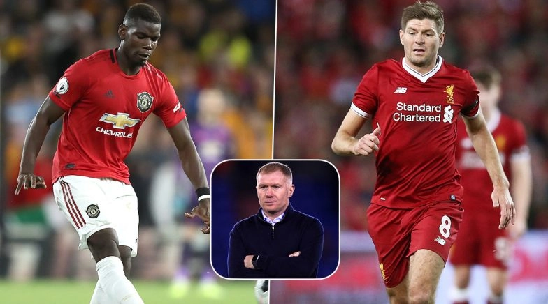 Paul Scholes Likens Manchester United Midfielder Paul Pogba to Liverpool Legend Steven Gerrard