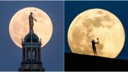 April Super Pink Moon 2020 Photos and Videos: Stunning Shots of Year's Biggest and Brightest Supermoon Will Make Every Selenophile Say 'WOAH'
