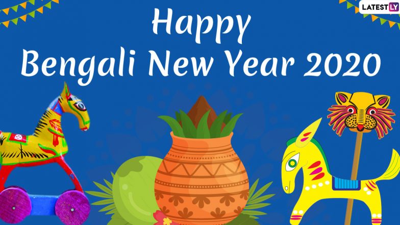 Pohela Boishakh 2020 Messages: WhatsApp Stickers, Facebook Greetings, GIF Images, SMS and Messages to Send on Bengali New Year