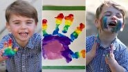 Prince Louis Turns 2! Prince William and Kate Middleton Release Adorable Birthday Pictures of Their Son and His Rainbow Artwork