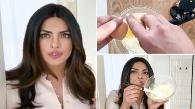 Makeover Time! Priyanka Chopra Jonas Shares a Quick DIY Hair Mask Video to Glam Up Yourself During Quarantine