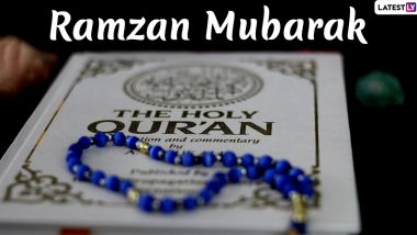 Ramzan Mubarak 2020 HD Images & Ramadan Kareem Wishes in Urdu: Shayari, WhatsApp Stickers, Facebook Messages, Greetings, SMS and Quotes to Wish on First Roza