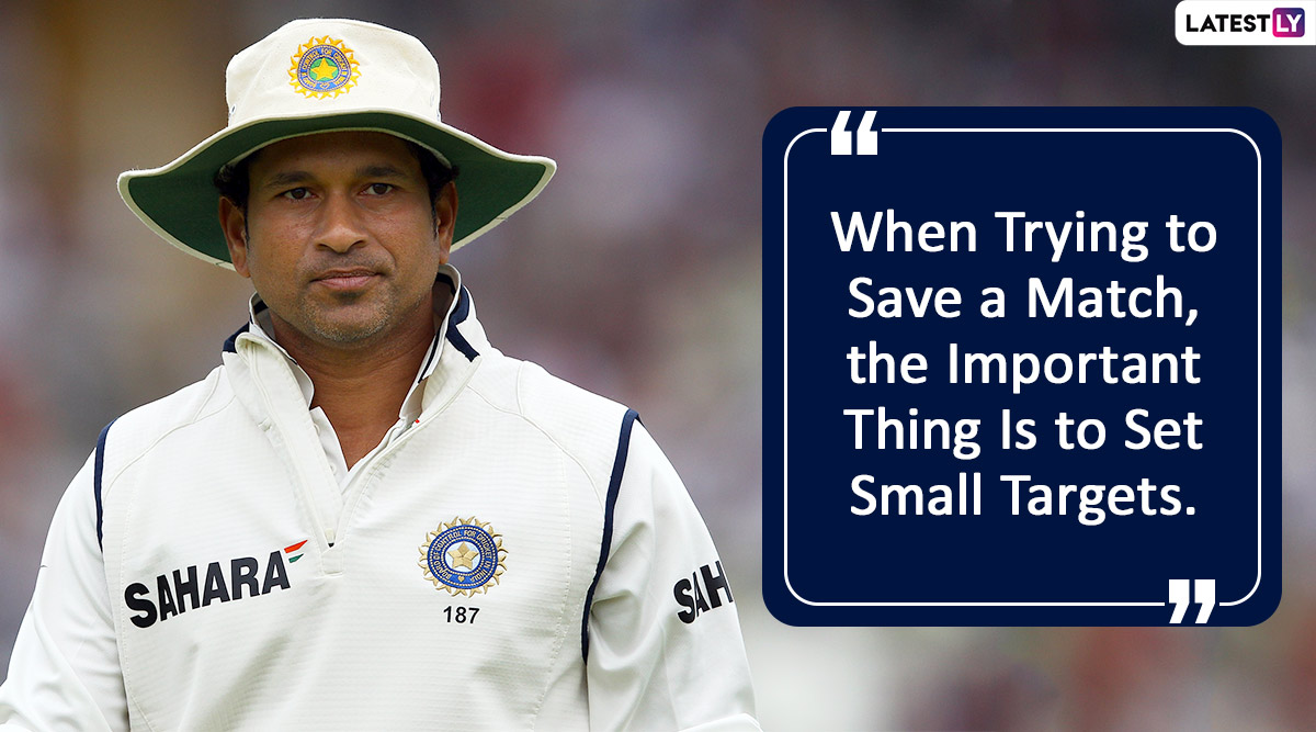 Sachin Tendulkar Quotes With Images: Thought-Provoking Sayings by ...