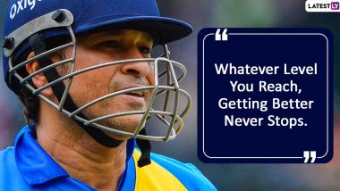 Sachin Tendulkar Quotes With Images: Thought-Provoking Sayings by Master Blaster on Life, Success and Failure to Celebrate His 47th Birthday