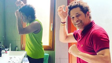 Sachin Tendulkar Reveals New Hairstyle! Master Blaster Takes Up Challenge of Cutting Hair at Home Using Scissors and Its As Perfect as His Square Cut