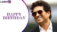 Sachin Tendulkar Fans Trend #HappyBirthdaySachin on Twitter Ahead of Master Blaster&rsquo;s 47th Birthday