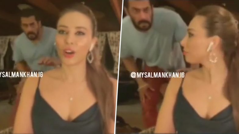 Salman Khan Video-Bombs Rumoured GF Iulia Vantur’s Live Chat Session and Her Expression Is Helluva Cute (Watch Video)