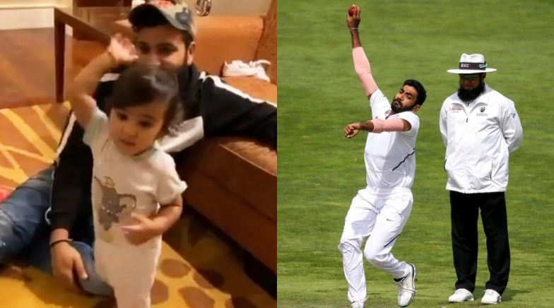 Jasprit Bumrah's Response on Rohit Sharma’s Daughter Samaira Copying His ‘Boom Boom’ Action is Epic