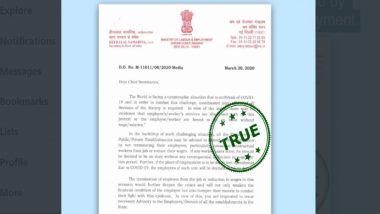 Did Labour Ministry Issue Circular Asking Companies Not to Sack Employees or Reduce Wages? Here's What PIB Fact-Check Says