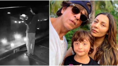 Shah Rukh Khan's Son AbRam Stands in Their Balcony With a Lego Diya to Support PM Modi's '9 PM, 9 Minute' Call, Gauri Khan Shares the Adorable Video!