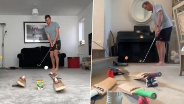 Shaun Pollock Joins the Bandwagon of Trick Shot Videos, After Matthew Cross; Former South African Cricketer Tries Chipping at Home