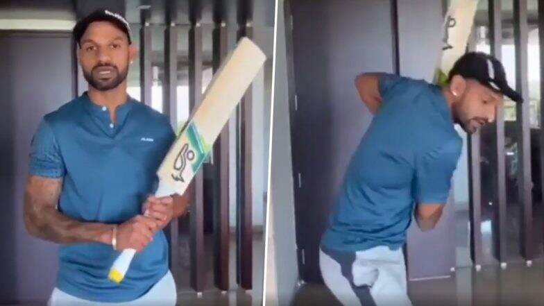 Shikhar Dhawan Shares Motivational Video for Young Budding Cricketers, ‘Don’t Let Lockdown Get You Down, Keep Practising’, Says Indian Batsman
