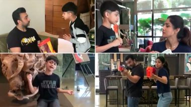 Shilpa Shetty and Raj Kundra Indulge In 'Mahabharat' At Home, Courtesy, Their Son! (Watch Funny Video)