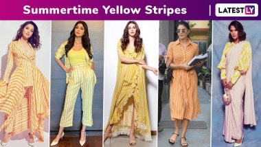 When the Closets of Kriti Sanon, Tamannah Bhatia, Shilpa Shetty, Jacqueline Fernandez and Richa Chadha Revealed a Summer Story of Yellow and White Stripes!