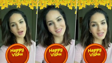 Sunny Leone Wishes All Malayalis A Safe Vishu! Actress Urges Fans To Stay At Home And Celebrate The Festival (Watch Video)