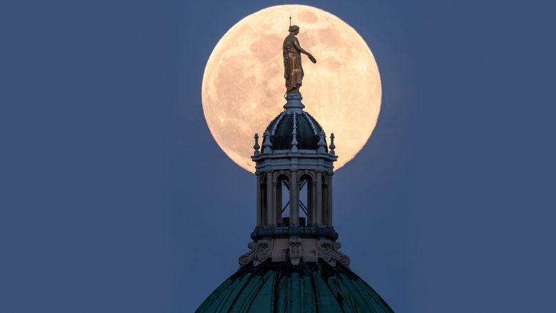Pink Super Moon 2020 Photos: Pictures Capture The  Mesmerising Celestial Event
