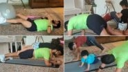 Suresh Raina Works Out With Kids at Home Amid COVID-19 Lockdown, Watch Adorable Video