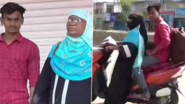 Mother's Love! Telangana Woman Rides 1,400 Km on Scooty to Bring Home Her Son Stuck in Lockdown (View Pics)