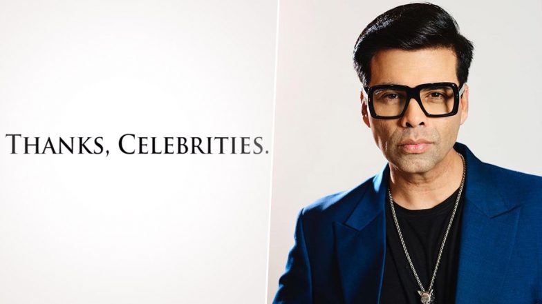 Karan Johar Apologizes as a Video of 'Normal' People Thanking Celebrities Sarcastically For Their 'Productive' COVID-19 Clips Goes Viral