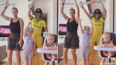 David Warner Dances in Perfect Sync With Wife Candice and Daughter in His Latest TikTok Video