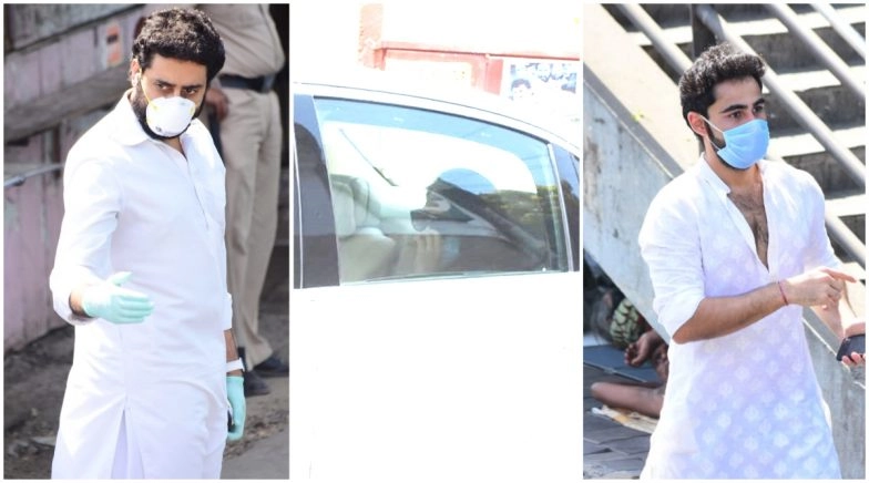 Rishi Kapoor Demise: Neetu Kapoor, Abhishek Bachchan Arrive To Pay Last Tribute