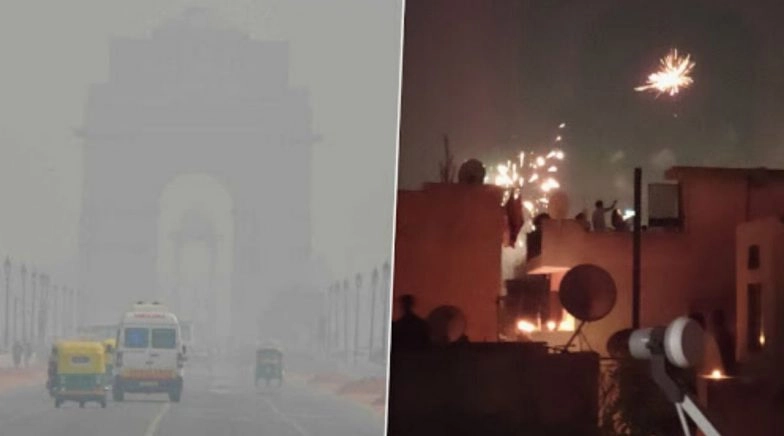  AQI in Delhi Slips Into 'Unhealthy' Category at 172, A Day After People Burst Firecrackers 