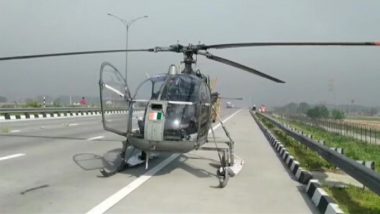IAF Cheetah Helicopter on COVID-19 Duty, Makes Emergency Landing in Baghpat District of UP, Returns Back to Hindon Airbase