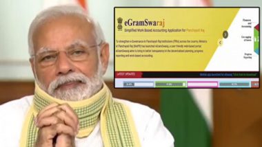 PM Narendra Modi Launches e-GramSwaraj App Via Video Conferencing On the Occasion of National Panchayati Raj Day 2020; Here's All About the Portal