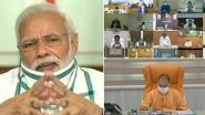 'India's Success in Handling COVID-19 Globally Recognised', Says PM Narendra Modi in Video-Conference With State CMs