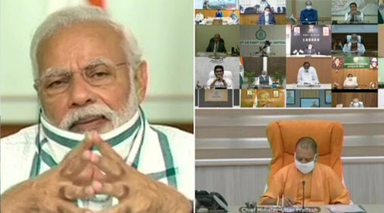 PM Narendra Modi Holds Video Conference With Chief Ministers to Take Stock of COVID-19 Situation