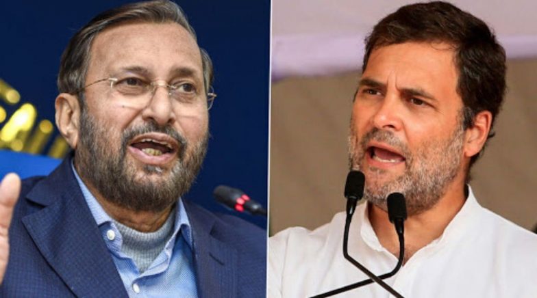 Rahul Gandhi Must Take Tuition From Chidambaram, Says Prakash Javadekar