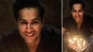 Varun Dhawan Poses With A Heart-Shaped Cake As He Celebrates His 33rd Birthday With Family Amid Lockdown (View Pic)