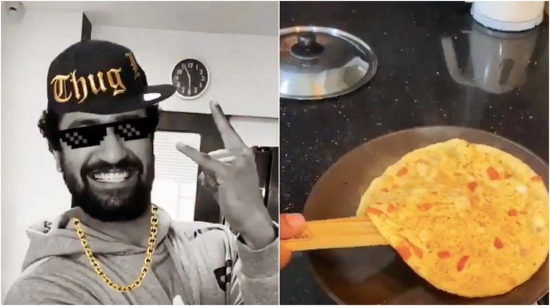 Vicky Kaushal Aces the Omelette Flip, Shows Off His Culinary Skills in New Instagram Post! 