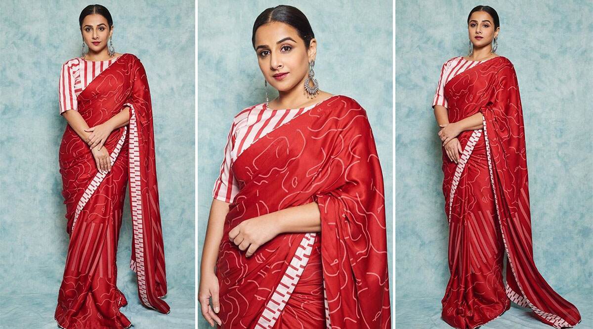 Vidya Balan in Little Things red saree