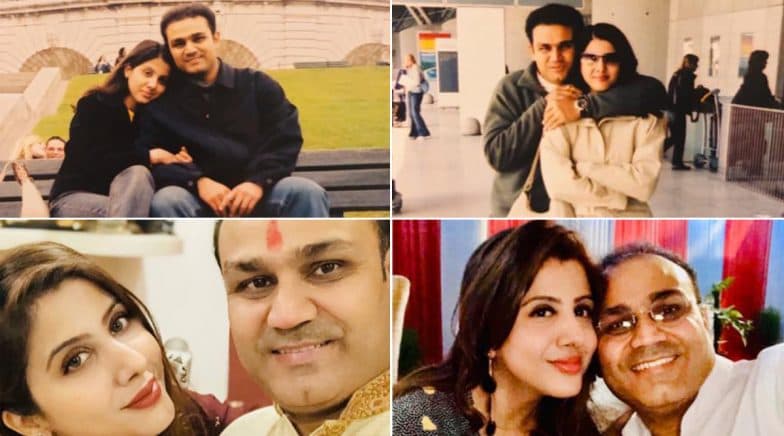 Virender Sehwag Wishes Wife Aarti on Their 16th Wedding Anniversary (See Post)