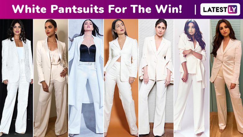 White Pantsuit Chicness Alert! When Priyanka Chopra, Deepika Padukone, Sonakshi Sinha, Janhvi Kapoor, and Parineeti Chopra Gave the Classy Style a Sassy Spin!