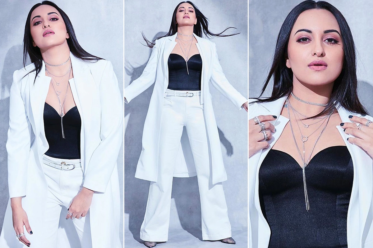 White Pantsuits for the Win - Sonakshi Sinha