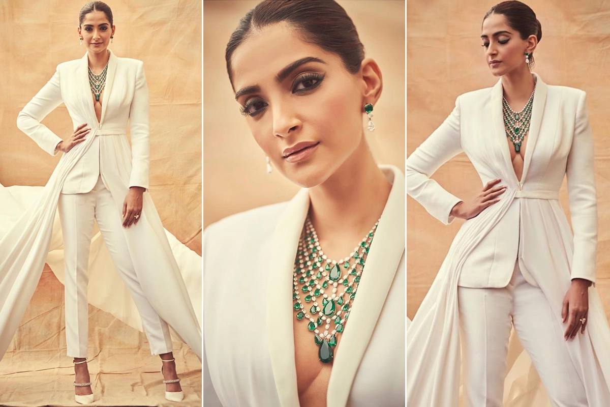 White Pantsuits for the Win - Sonam Kapoor Ahuja