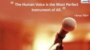 World Voice Day 2020 Images With Quotes: Powerful Sayings That Highlight The Importance of Voice
