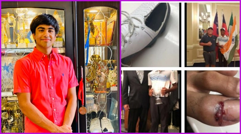 15 YO Arjun Bhati Auctions Shoes He Wore During Junior World Golf Championship, Raises Rs 3.30 Lakh