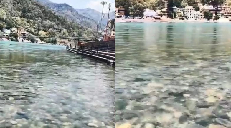Ganga River Flows Clear as Crystal at Rishikesh! Watch Viral Video 