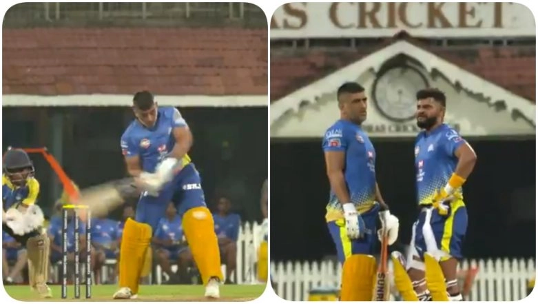 CSK Posts Unseen Video of MS Dhoni and Suresh Raina Hitting Tall Sixes During Practice Session