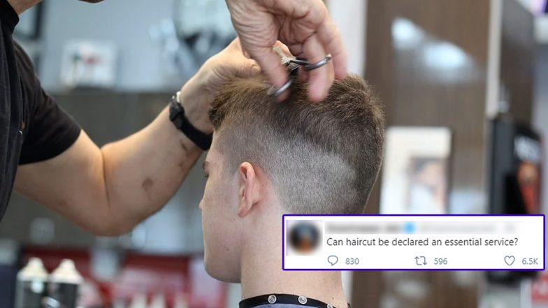 Can Haircut Be Declared an Essential Service? Indian Journalist Tweets Amid Lockdown, Netizens Respond ‘Yes Please!’ in Unison for Opening Salons and Parlours