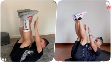 Cristiano Ronaldo’s Record of 142 Reps from 45 Seconds Beaten by Liverpool Teenager Harvey Elliott in Living Room Cup Challenge (Watch Videos)