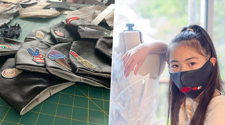 Ashlyn So, 12-Year-Old Fashion Designer Makes Stylish Masks for Healthcare Professionals 