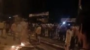 Migrant Workers Torch Vehicles, Create Ruckus in Surat While Demanding Wages After Reports of Possible Extension of Coronavirus Lockdown in Gujarat Surface, Several Detained; Watch Video