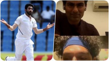 Jasprit Bumrah Trolls Yuvraj Singh for his Hairstyle During his Live Chat With Mohammad Kaif