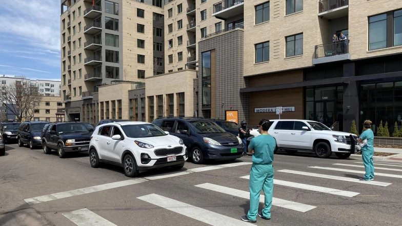 Healthcare Workers Block Motorists Participating in ‘Operation Gridlock’ Protest Against Coronavirus Stay-at-Home Order in Colorado, See Pics and Videos